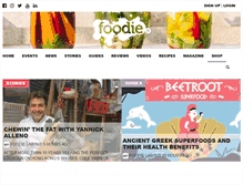 Tablet Screenshot of afoodieworld.com